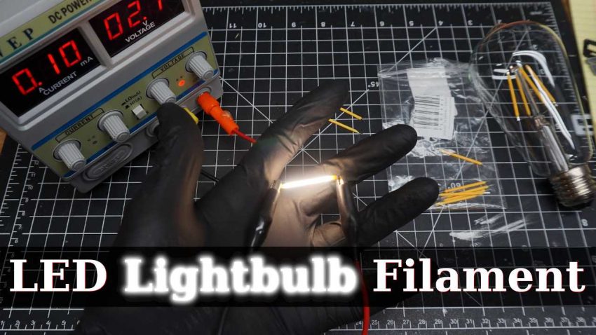 Lightbulb filaments for an Edison bulb style effect