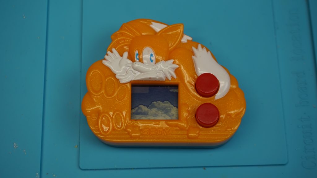 Tails handheld LCD Game from McDonald's Sega 2003, Front