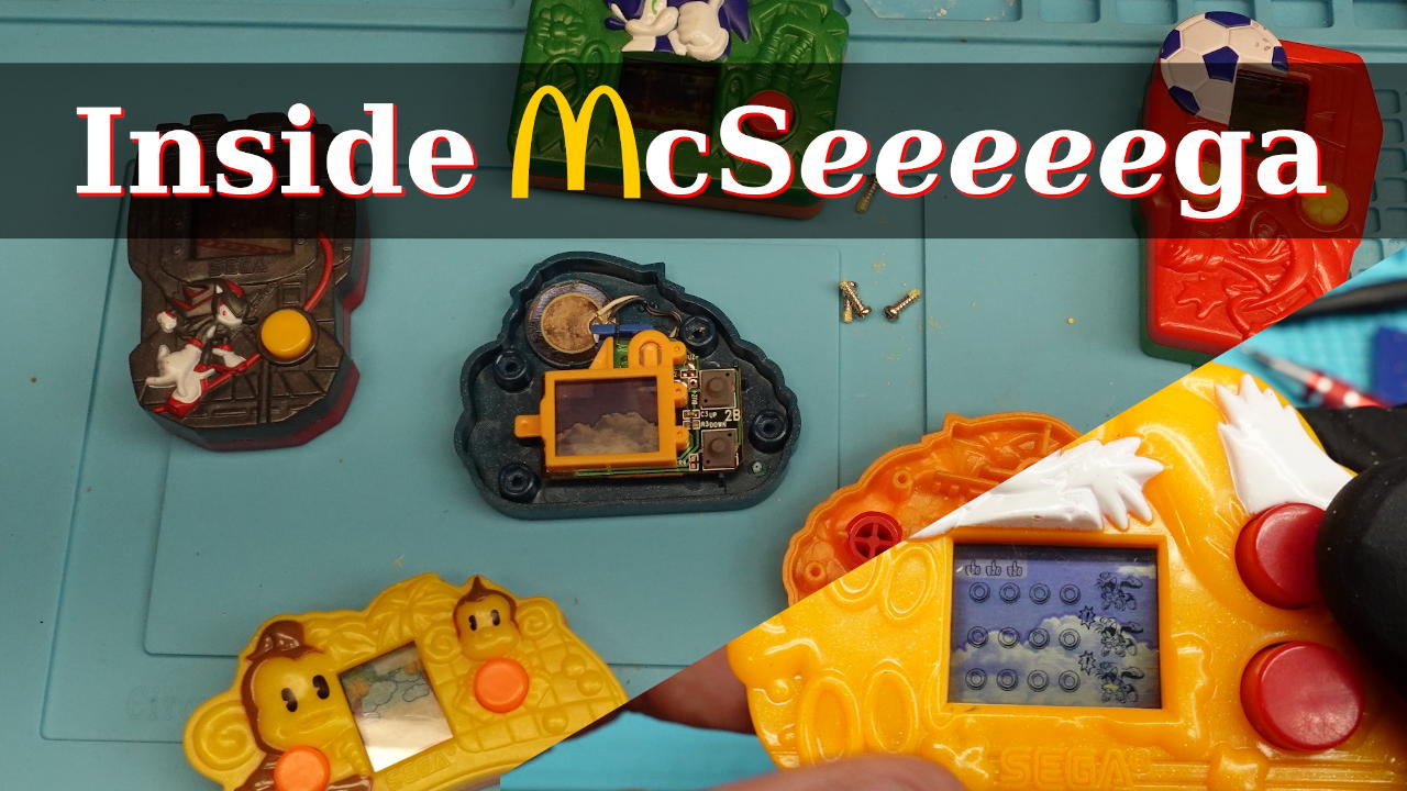 The McSega: Teardown of McDonalds Sega Handheld Game - PCBurn