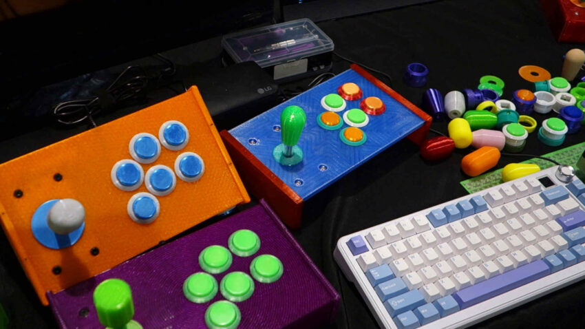 Arcade Fight Joysticks demoed at VCF Midwest 2026